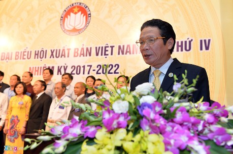 1. Ông Hoàng Vĩnh Bảo được bầu làm Chủ tịch Hội Xuất bản Việt Nam khóa IV. Ảnh Hoàng Hà.
