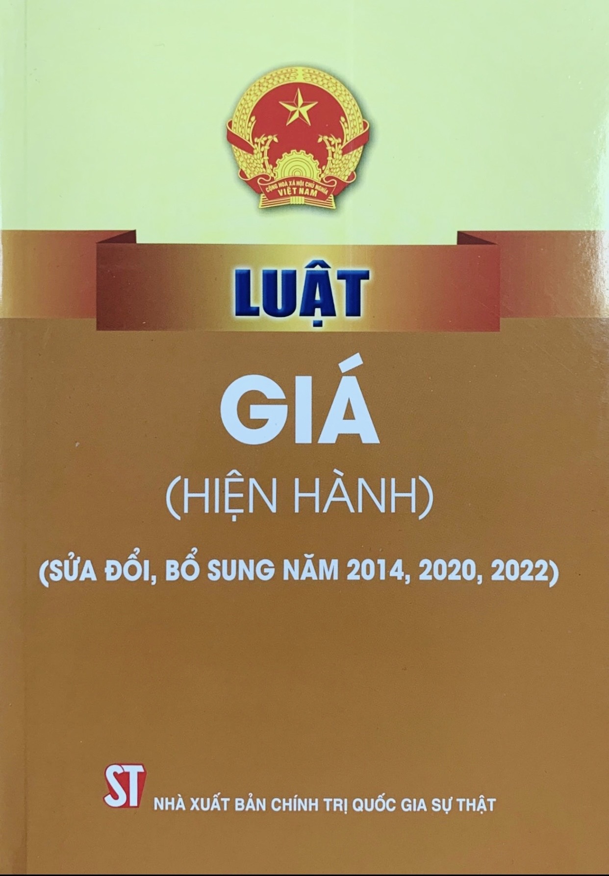 Luật Giá (hiện hành) (sửa đổi, bổ sung năm 2014, 2020, 2022)