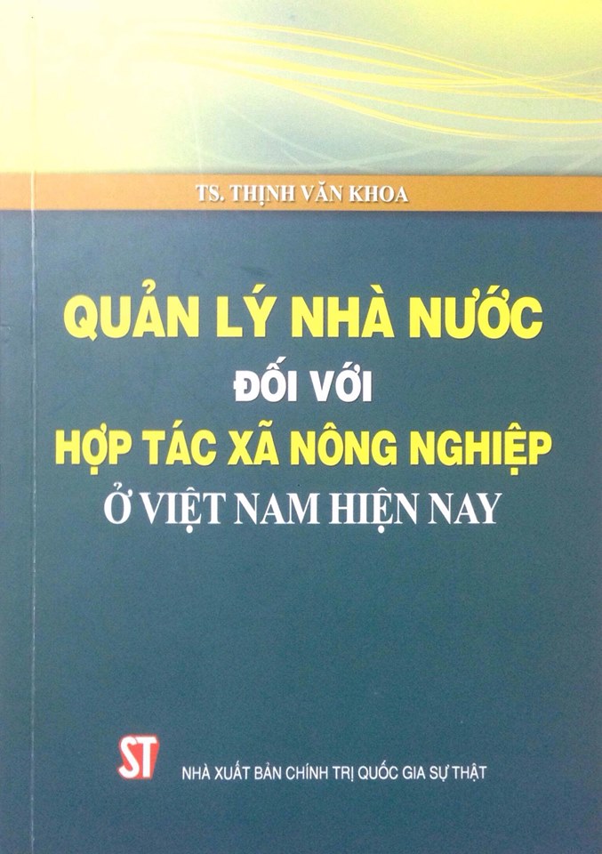 Quản lý nhà nước đối với hợp tác xã nông nghiệp ở Việt Nam hiện nay
