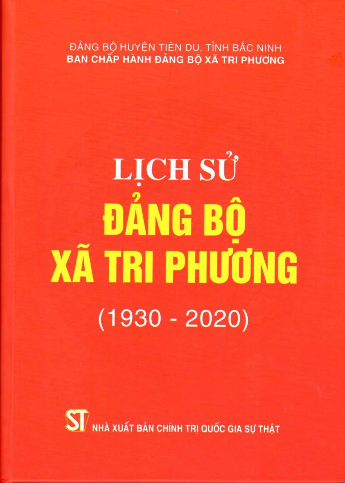 Lịch sử đảng bộ xã Tri Phương (1930 - 2020)