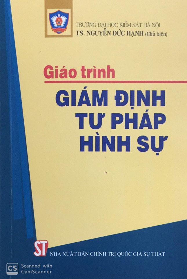 Giáo trình Giám định tư pháp hình sự