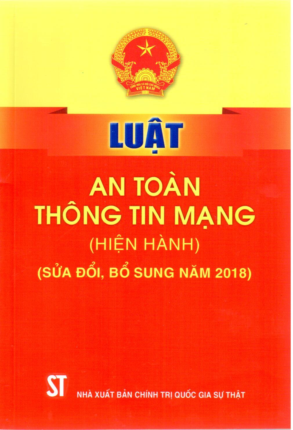 Luật An toàn thông tin mạng (hiện hành) (sửa đổi, bổ sung năm 2018)
