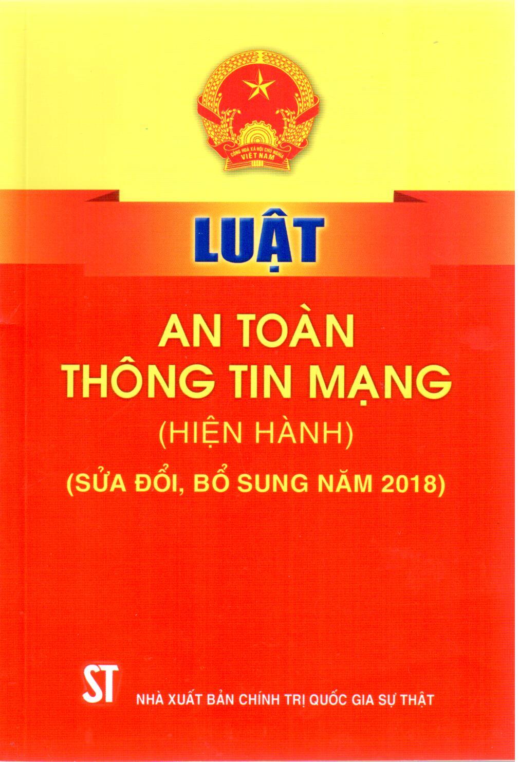 Luật An toàn thông tin mạng (hiện hành) (sửa đổi, bổ sung năm 2018)