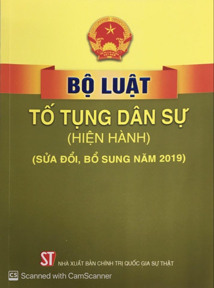 Bộ luật Tố tụng dân sự (hiện hành) (sửa đổi, bổ sung năm 2019)