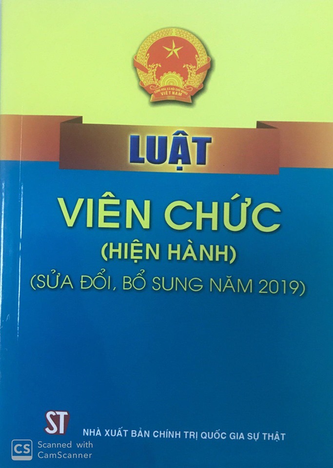 Luật Viên chức (hiện hành) (sửa đổi, bổ sung năm 2019)