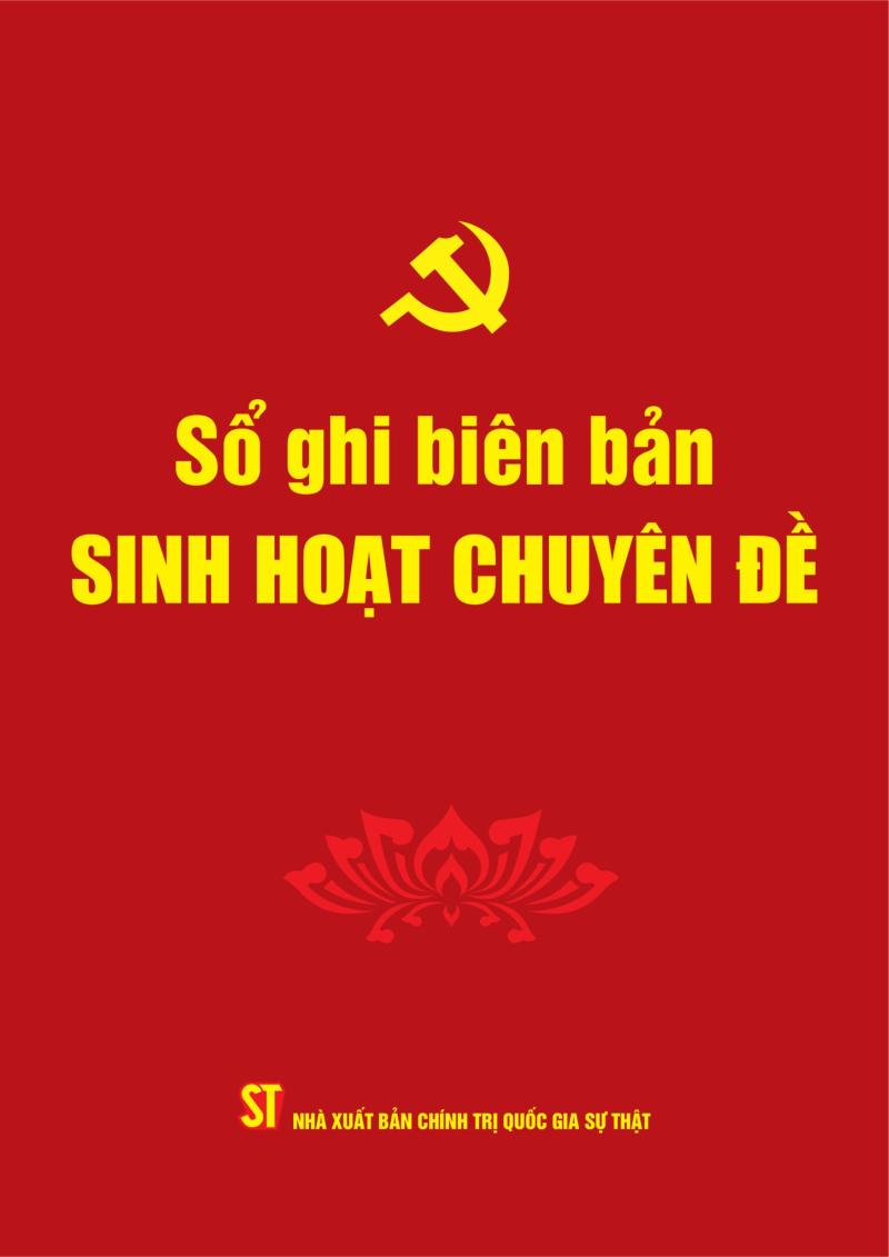 Sổ ghi Biên bản sinh hoạt chuyên đề