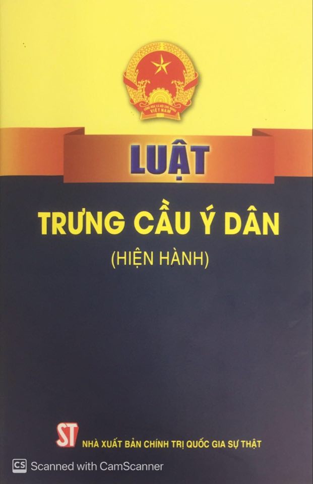 Luật Trưng cầu ý dân (hiện hành)