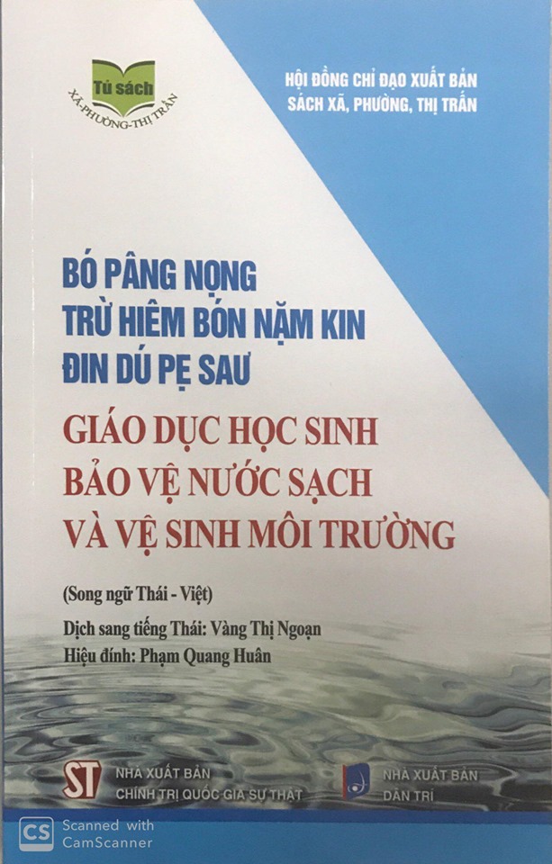 Giáo dục học sinh bảo vệ nước sạch và vệ sinh môi trường (Song ngữ Thái - Việt)