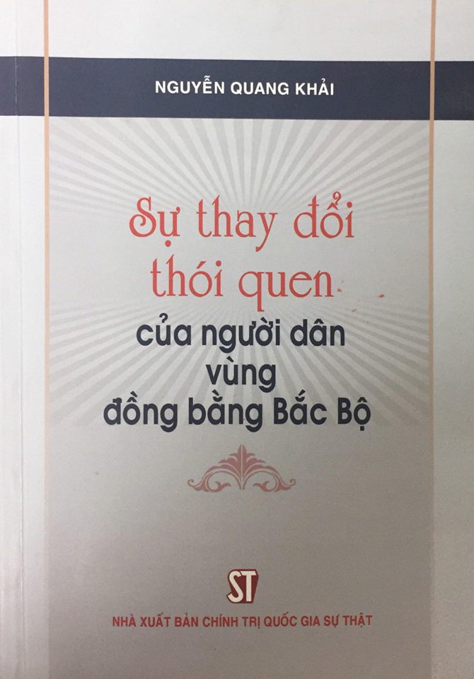 Sự thay đổi thói quen của người đồng bằng Bắc Bộ