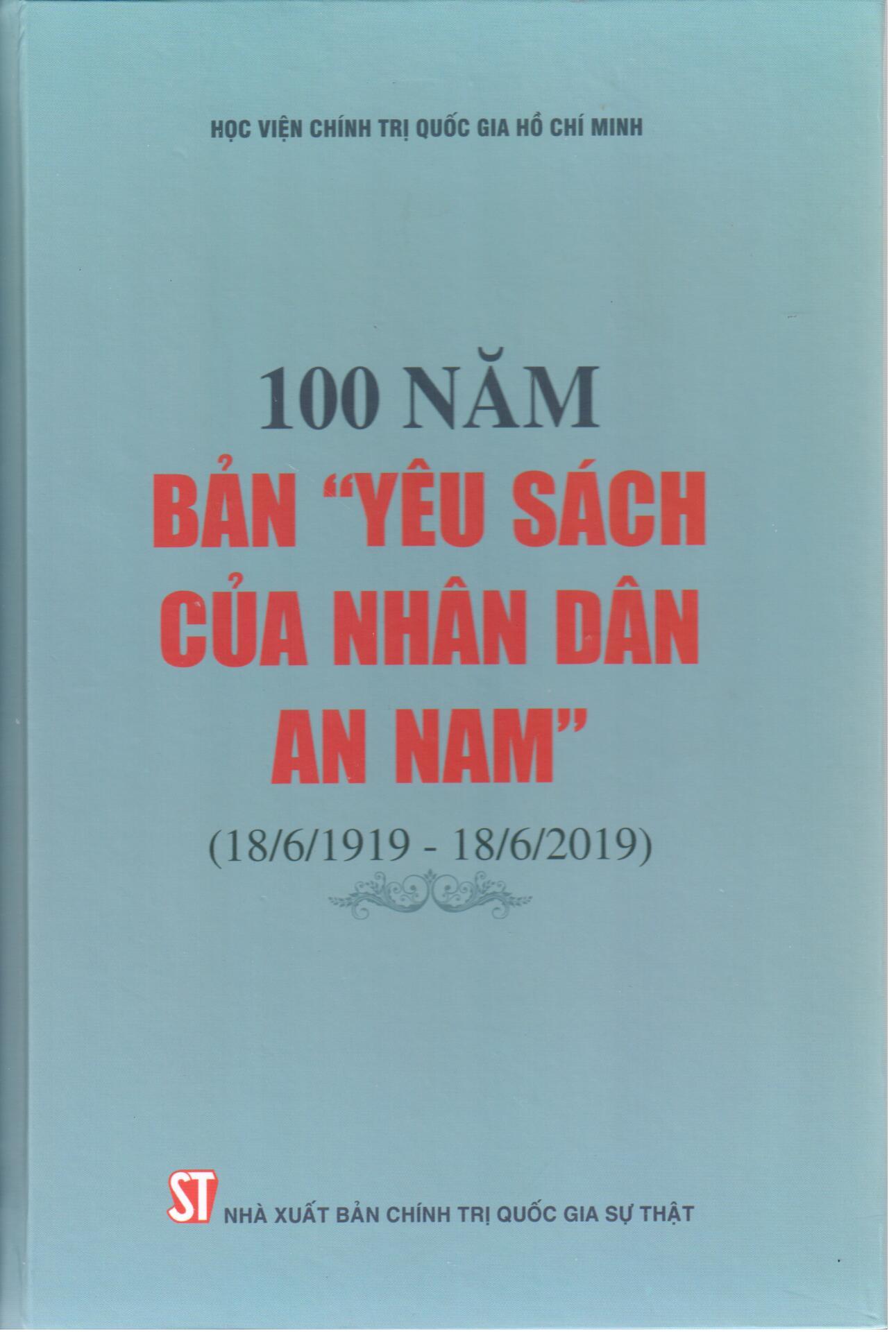100 năm bản “Yêu sách của nhân dân An Nam” (18/6/1919 - 18/6/2019)