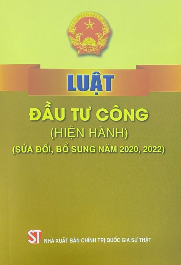 Luật Đầu tư công (hiện hành) (sửa đổi, bổ sung năm 2020, 2022)