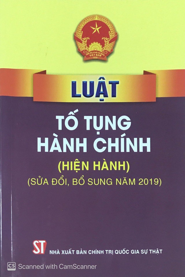 Luật Tố tụng hành chính (hiện hành) (sửa đổi, bổ sung năm 2019)
