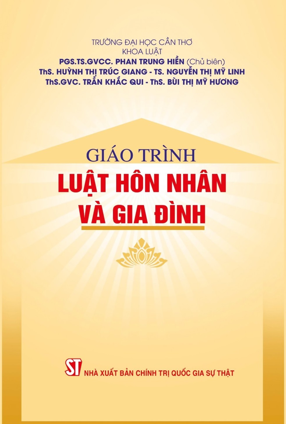 Giáo trình Luật Hôn nhân và gia đình