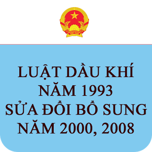  Luật dầu khí năm 1993 (sửa đổi, bổ sung các năm 2000, 2008)