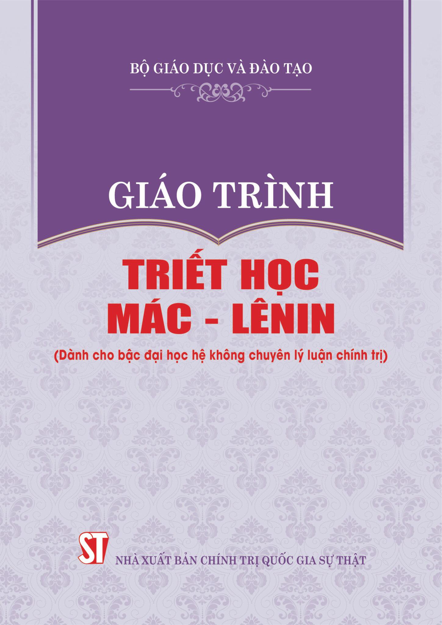 Giáo trình Triết học Mác - Lênin (Dành cho bậc đại học hệ không chuyên lý luận chính trị)