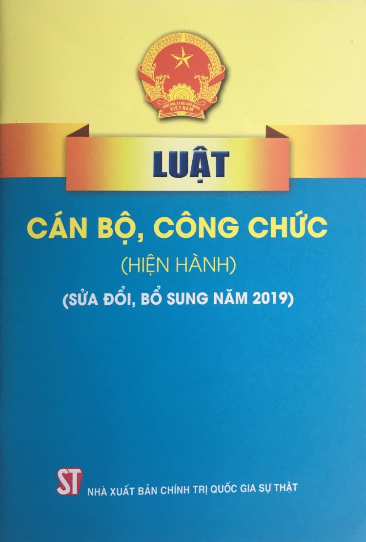 Luật Cán bộ, công chức (hiện hành) (sửa đổi, bổ sung năm 2019)