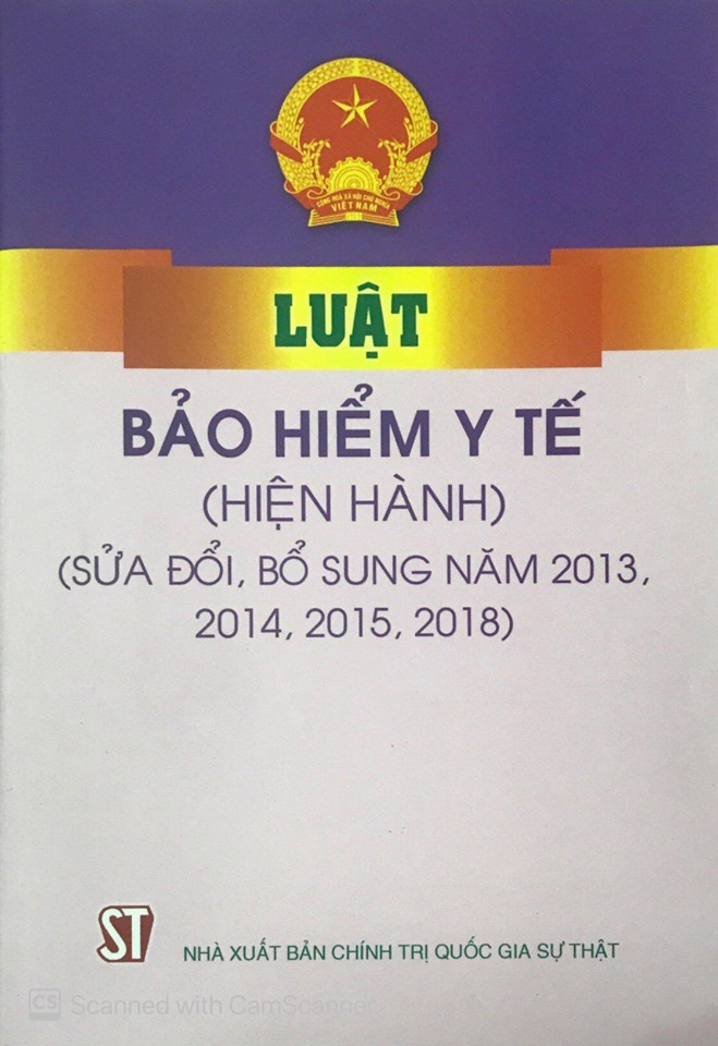 Luật Bảo hiểm y tế (hiện hành) (sửa đổi, bổ sung năm 2013, 2014, 2015, 2018)