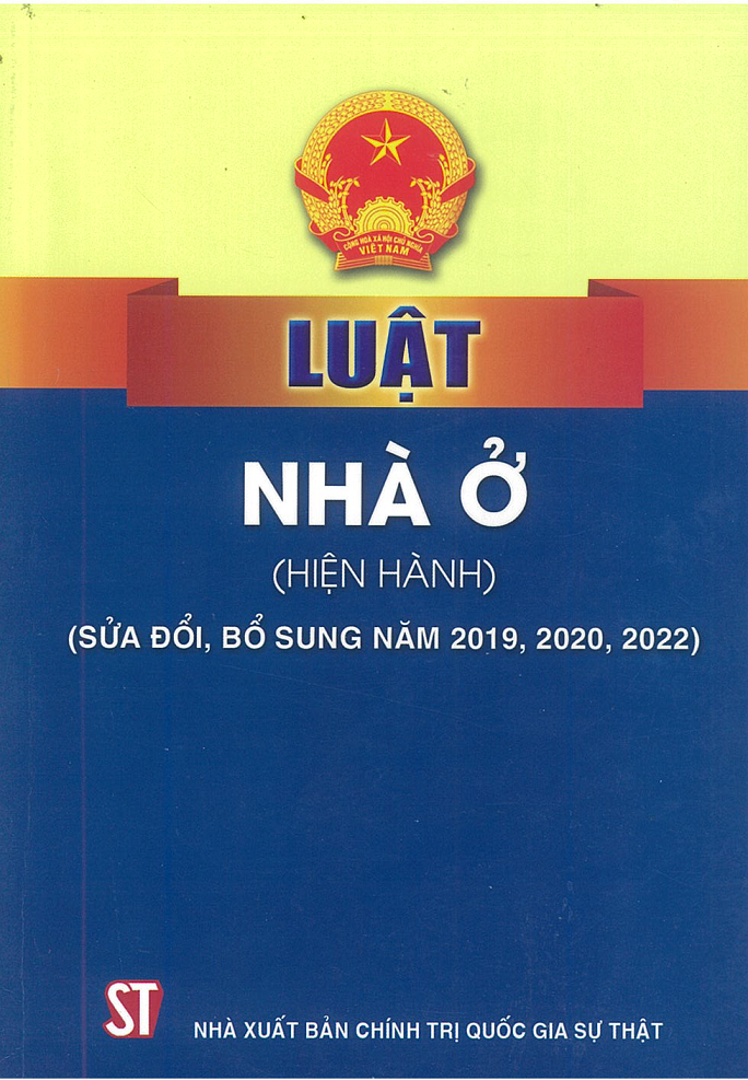 Luật Nhà ở (hiện hành) (sửa đổi, bổ sung năm 2019, 2020, 2022)