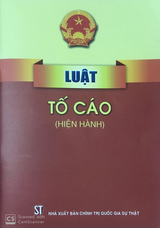 Luật Tố cáo (hiện hành) 