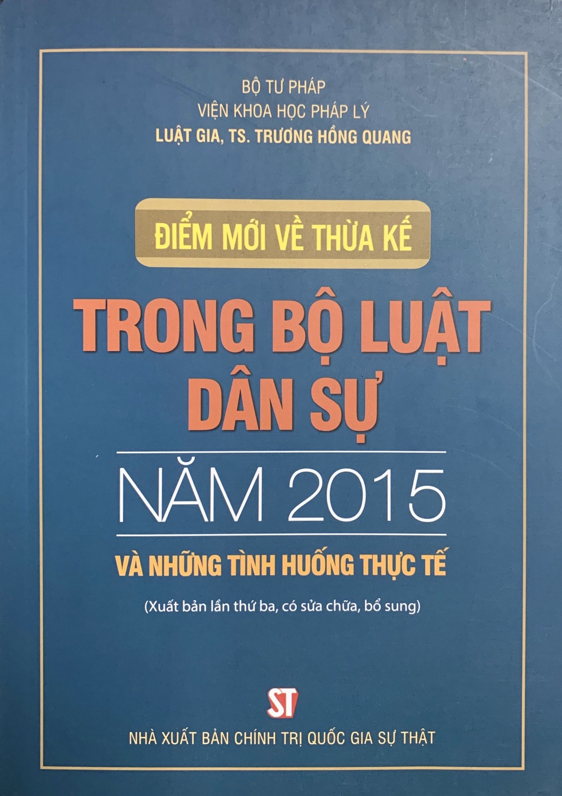 Điểm mới về thừa kế trong Bộ luật Dân sự năm 2015 và những tình huống thực tế