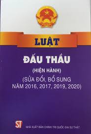 Luật Đấu thầu (hiện hành) (sửa đổi, bổ sung năm 2016, 2017, 2019, 2020)