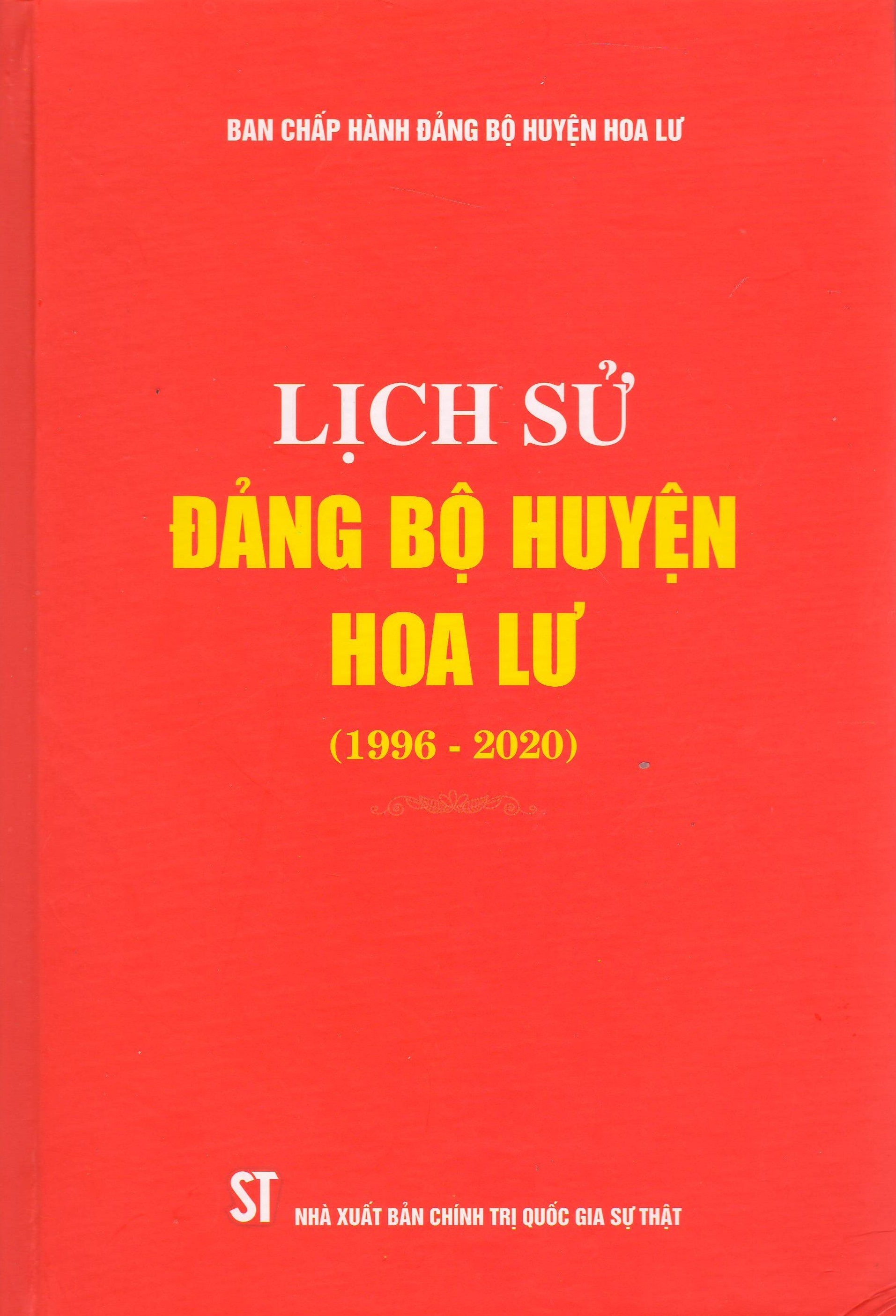 Lịch sử Đảng bộ huyện Hoa Lư (1996 - 2020)