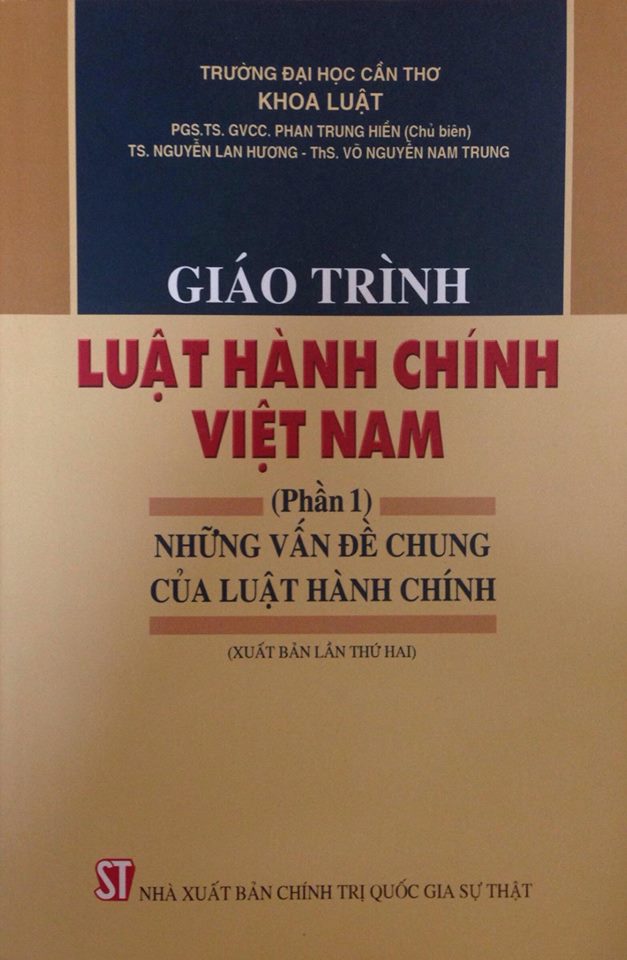 Giáo trình Luật hành chính Việt Nam (Phần 1): Những vấn đề  chung của Luật hành chính