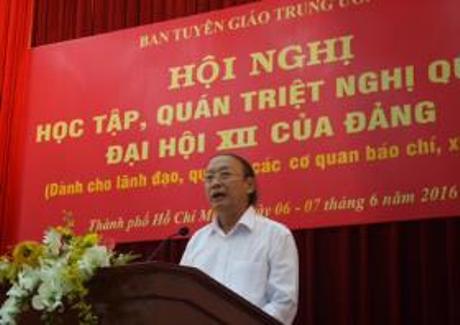 7.6.2016 Lan Các cơ quan báo chí quán triệt Nghị quyết ĐH XII - ảnh
