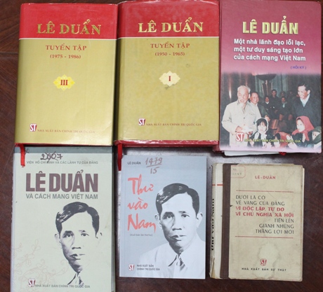 Một số đầu sách về Tổng Bí thư Lê Duẩn do Nhà xuất bản Chính trị quốc gia Sự thật ấn hành