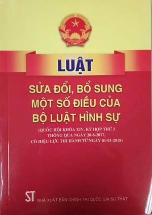Luật sửa đổi, bổ sung một số điều của Bộ luật hình sự 