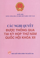 Các nghị quyết được thông qua tại kỳ họp thứ năm Quốc hội khóa XII