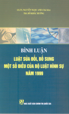 Bình luận Luật sửa đổi, bổ sung một số điều của Bộ luật hình sự năm 1999