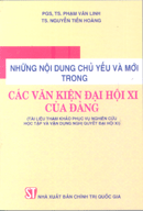 Những nội dung chủ yếu và mới trong các văn kiện Đại hội XI của Đảng