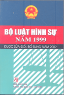 Bộ luật hình sự năm 1999 được sửa đổi, bổ sung năm 2009 