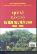 Lịch sử Đảng bộ huyện Nguyên Bình (1930-2010) 