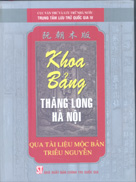 Khoa bảng Thăng Long – Hà Nội