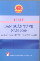Luật dân quân tự vệ năm 2009 và văn bản hướng dẫn thi hành
