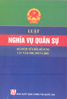 Luật nghĩa vụ quân sự đã được sửa đổi bổ sung