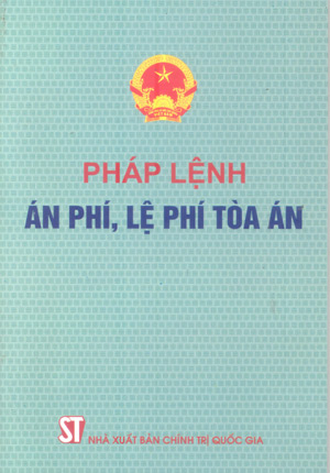 Pháp lệnh án phí, lệ phí Tòa án