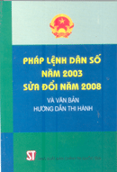 Pháp lệnh dân số năm 2003 sửa đổi năm 2008 và văn bản hướng dẫn thi hành 