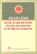 Pháp lệnh sửa đổi, bổ sung một số điều của pháp lệnh thẩm phán và hội thẩm tòa án nhân dân 