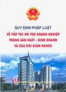  Quy định pháp luật về tiếp tục hỗ trợ doanh nghiệp trong sản xuất - kinh doanh và xóa đói giảm nghèo