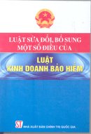 Luật sửa đổi, bổ sung một số điều của Luật kinh doanh bảo hiểm 