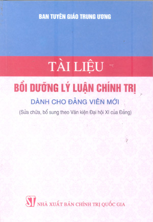 Tài liệu bồi dưỡng lý luận chính trị dành cho đảng viên mới