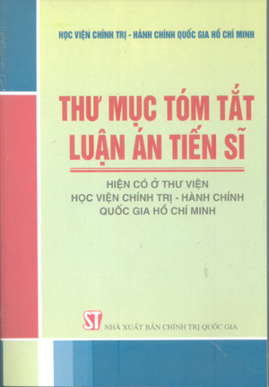 Thư mục tóm tắt Luận án Tiến sĩ