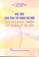 Vai trò của các tổ chức xã hội đối với phát triển và quản lý xã hội 