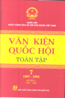 Văn kiện Quốc hội toàn tập – Tập 7 (1987-1992) – Quyển 3 (1991-1992)