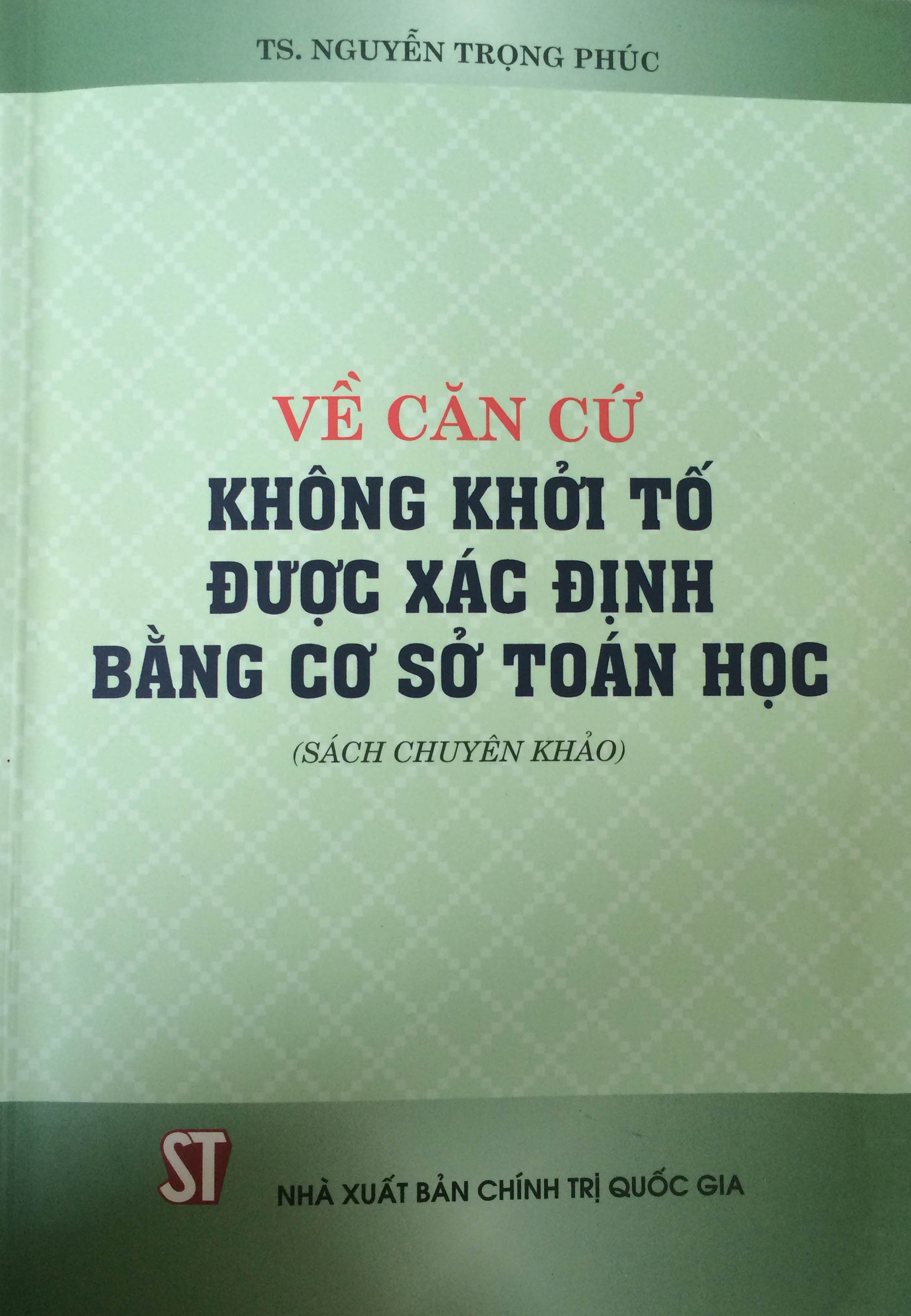 Về căn cứ không khởi tố được xác định bằng cơ sở toán học