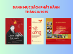 Danh mục sách phát hành tháng 8/2025