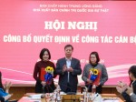 Công bố quyết định về công tác cán bộ